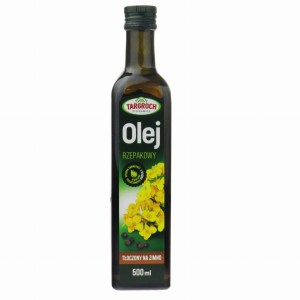 OLEJ RZEPAKOWY 500 ML TŁOCZONY NA ZIMNO