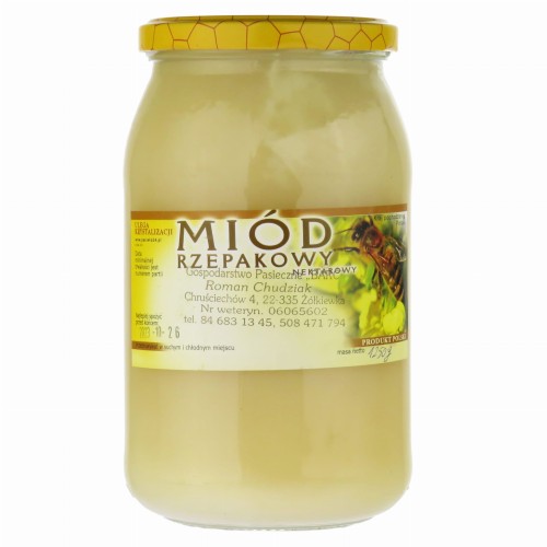 MIÓD RZEPAKOWY 1250 g MIÓD Z ROZTOCZA 1,25 kg.jpg