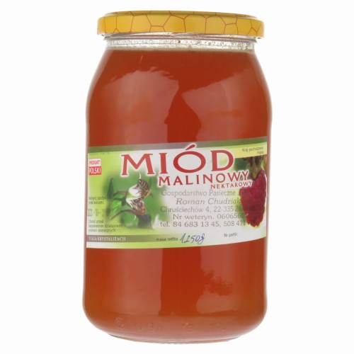 MIÓD MALINOWY 1250 g MIÓD Z ROZTOCZA.jpg