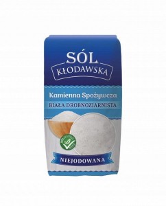 Sól Kłodawska Kamienna Biała Drobnoziarnista Niejodowana 1kg Kłodawa