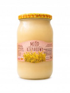MIÓD NEKTAROWY RZEPAKOWY 1200 G NATURALNY ŚWIEŻY
